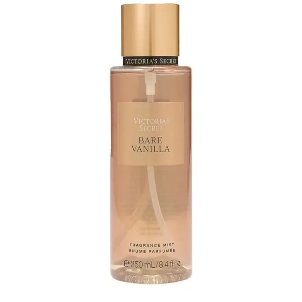 Victoria-Bodysplash-Bare-Vanilla-1.webp Body splash feminino Victoria's Secret Bare Vanilla Fragrance Mist 250ml — frasco